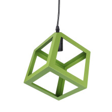 Quartet Eisen Kronleuchter Geometrisches Design Grün Für Innenräume