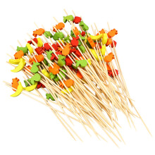 100Stk Lebensmittel Spieße Cocktail Holz 12Cm