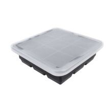 1Stk Silikon Eiswürfelform Schwarz Lebensmittelecht DIY Eiswürfel