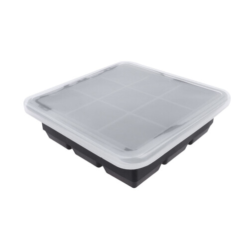 1Stk Silikon Eiswürfelform Schwarz Lebensmittelecht DIY Eiswürfel