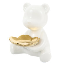 Bear Aufbewahrungstablett Weiß Porzellan Armband Aufbewahrungsregal