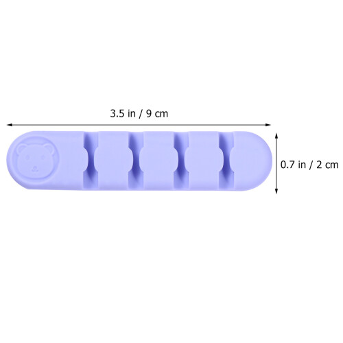 2Stk. Schreibtisch-Kabelorganizer Selbstklebend Silikon Kabelclip 1