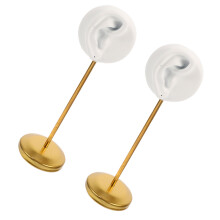 2Pcs White Alloy Resin Earrings Display Stand for Home Dressing Table