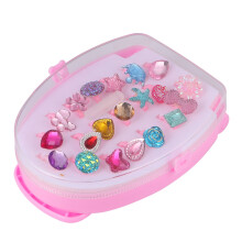 20Stk Lustige Resinringe Für Kinder Rosa Bunte Deko Ringe