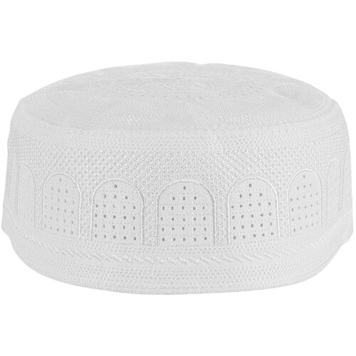 Stickmütze Muslimische Dekorative Mütze Eid Dekoaccessoire