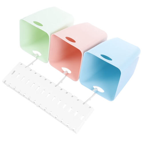 1 Set Recycelbarer Wand Abfalleimer Kleiner Sortiermülleimer 2