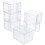 6Stück Transparente Kunststoff Uhrenboxen Display Verpackung 1