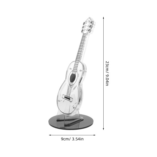 Guitar Pick Holder Acryl Kopfplattenform Transparent 2