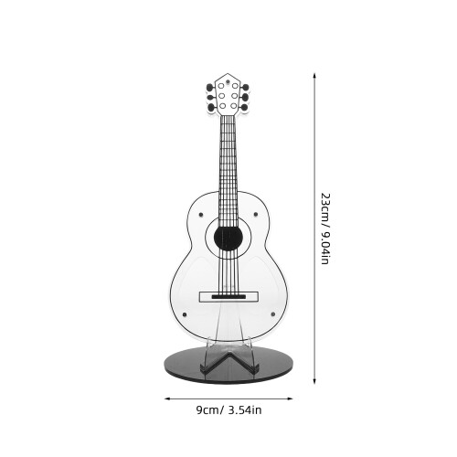 Guitar Pick Holder Acryl Kopfplattenform Transparent 1