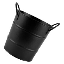 Kleiner Blecheimer Mit Henkeln Für Snacks, , Stifte, Mülleimer