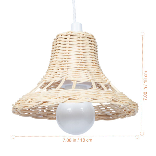 Rattan Gewebte Pendelleuchte Einfache Deckenlampe 1