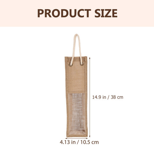 2Stk Weinflaschenbeutel Jute Mit 1