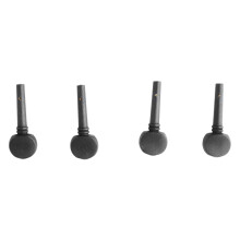 4Pcs Fine Appearance Black Wood Violin Tuning Peg Replacement M00591