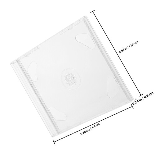 4Stück Scheiben Schutzboxen Für Dvd Cd Organizer 1