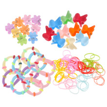 1 Set Kinder Haarringe Mini Haarklammern Elastische Haargummis