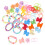 1 Set Kinder Haarringe Mini Haarklammern Elastische Haargummis 8