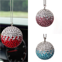 Strass Auto Hängendes Anhänger Innenraum Deko Kreativer Ball Blau