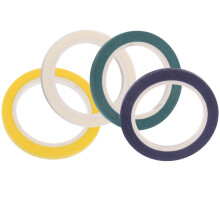 4 Handgemachte Papiertapes Regenbogenfarben