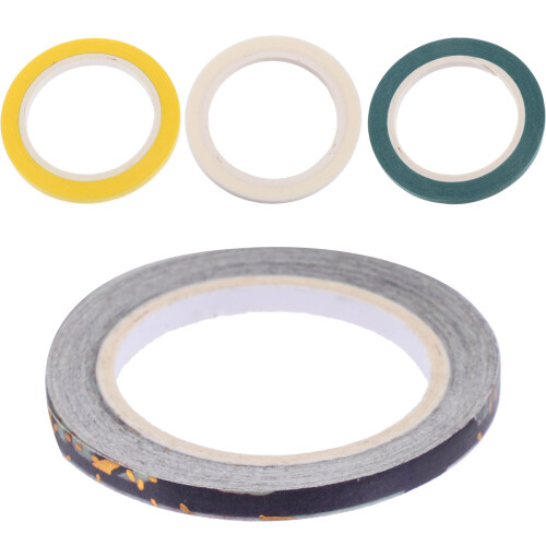 4 Handgemachte Papiertapes Regenbogenfarben 2