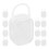 12Pcs Portable Pacifier Case Clear Reusable Plastic Baby Container 1
