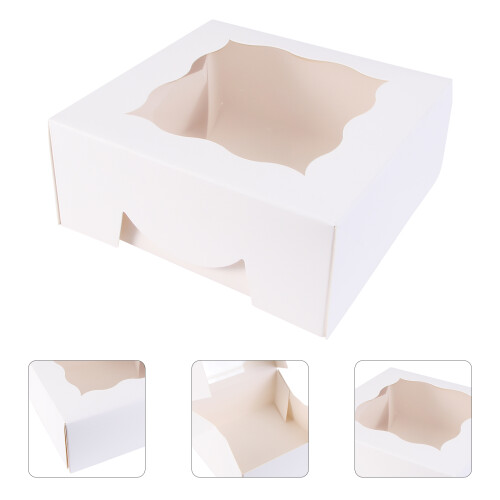 5Stk. Dessert Verpackungsboxen Für Kuchen Backwaren 1