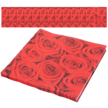 20 Blatt 33X33Cm Rote Rose Bedruckte Papierservietten Für Valentinstag
