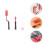 Brosse Flexible Biberon Silicone Rose Bébé Nettoyage 6