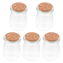 5St Kleine Pudding Wunschflaschen Aus Mit