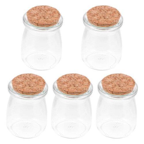 5St Kleine Pudding Wunschflaschen Aus Mit