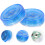 1 Pair Universal Car Door Warning Lights Magnetic Sensor Blue 3