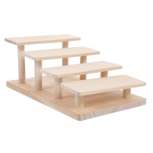 Solid Wood Eyeglasses Display Rack Beige Storage Organizer