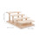 Solid Wood Eyeglasses Display Rack Beige Storage Organizer 2
