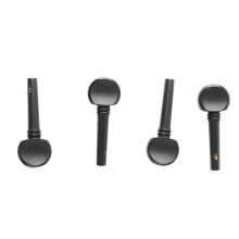 4Pcs Black Solid Wood Violin Tuning Peg Replacement M00590