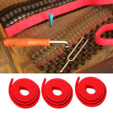 10 Pcs Piano Tuning Wool Felt Strip 110cm Repair Mute Tape Red