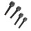 4Pcs Black Solid Wood Violin Tuning Peg Replacement M00590 15