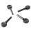 4Pcs Black Solid Wood Violin Tuning Peg Replacement M00590 5