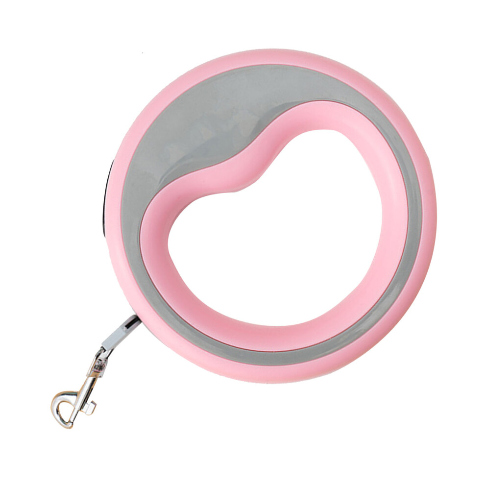 Heavy Duty Retractable Dog Leash, Ergonomic Automatic Pet Rope Pink