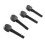 4Pcs Black Solid Wood Violin Tuning Peg Replacement M00590 13