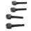 4Pcs Black Solid Wood Violin Tuning Peg Replacement M00590 12