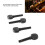 4Pcs Black Solid Wood Violin Tuning Peg Replacement M00590 4
