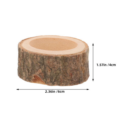 Handgefertigte Holz Futter Schale Für Kleintiere 1