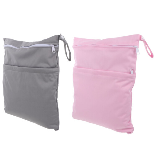 2Stk Baby Windeltaschen Für Mit 2 Fächern