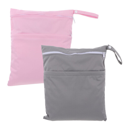 2Stk Baby Windeltaschen Für Mit 2 Fächern 1