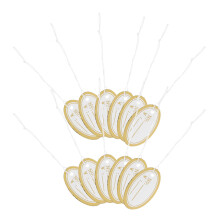 500Pcs Golden Kraft Paper Tags with String for Jewelry Clothes Display