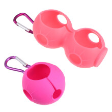 2Stk. Golfsballhalter Golfsballhülle Mit Haken Für 2 Golfsbälle