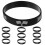 12Stk Karomuster Silikon Armbänder -Thema 3