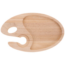 Wood Appetizer Plate Mit Weinflötenhalter Fruchthalter