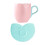 1 Set Tulpenform Kaffeetasse Keramikbecher Mit Unterteller 1