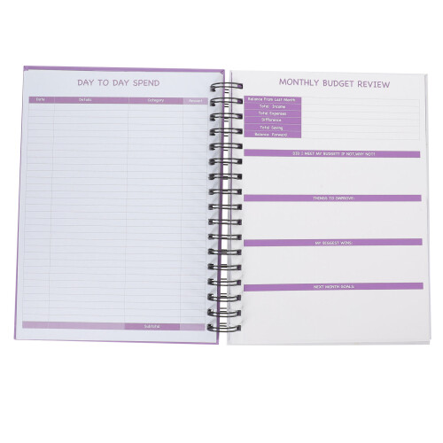 Budget Notizbuch Monatliche Planung Geldplaner