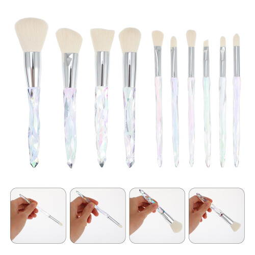 10Stück Professionelle Make-Up- Set Foundationpinsel Kit 2